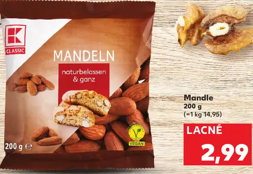 K-Classic Mandle naturbelassen & ganz