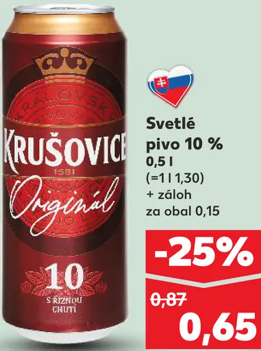 Krušovice pivo