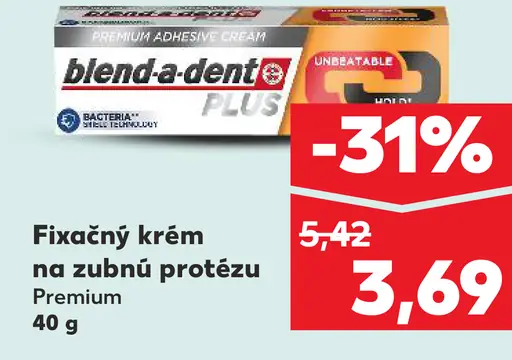 Blend-a-dent Plus fixačný krém na zubnú protézu
