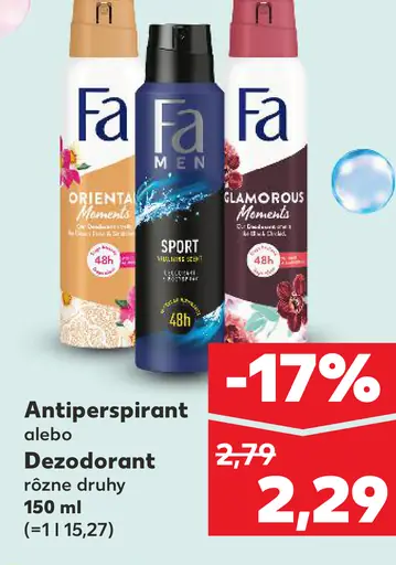 Fa antiperspirant alebo dezodorant