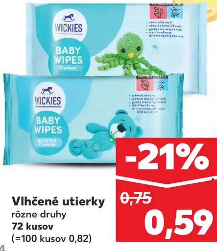 Wickies Vlhčené utierky