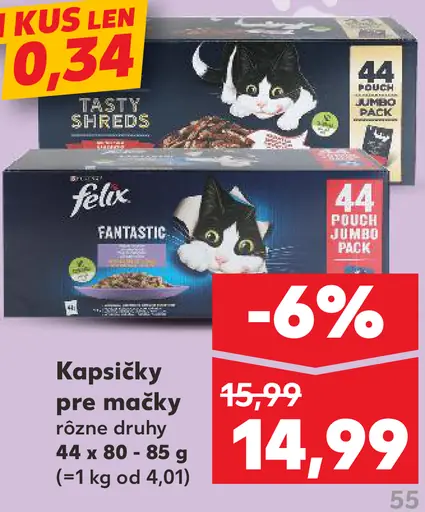 Felix kapsičky pre mačky