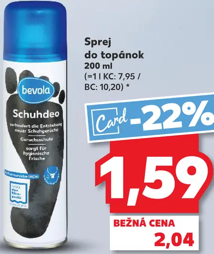 Bevola Sprej do topánok