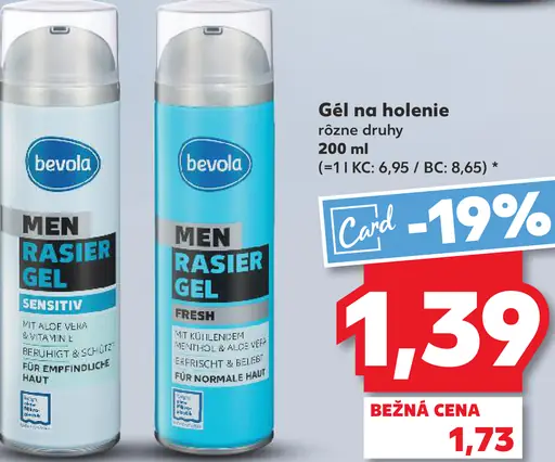 Bevola Gél na holenie