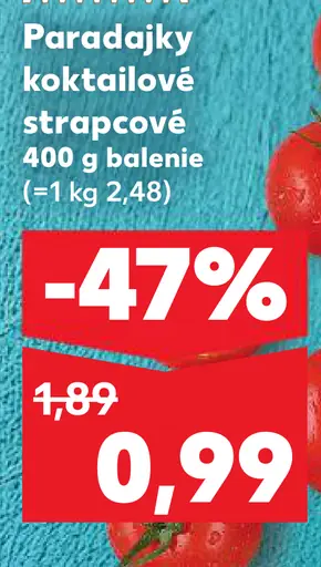 Paradajky koktailové strapcové