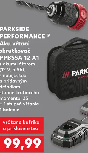 Parkside Performance Aku vŕtací skrutkovač PPBSSA 12 A1