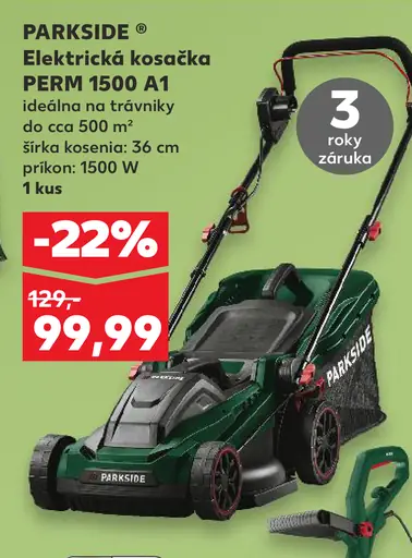 Parkside Elektrická kosačka PERM 1500 A1