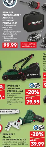 Parkside Aku kosačka PARM 20-Li A1