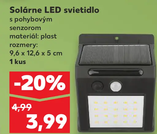 Solárne LED svetidlo zápich