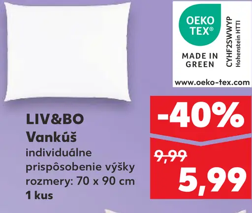 LIV&BO Vankúš