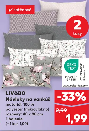 LIV&BO Návleky na vankúš