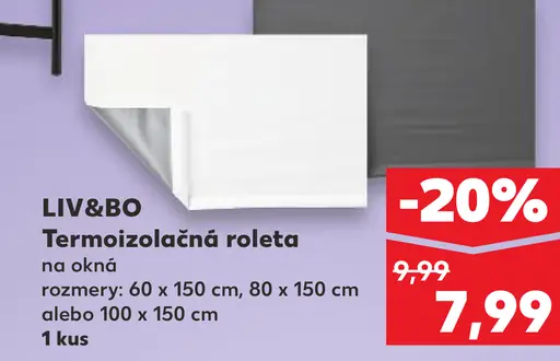 LIV&BO Termoizolačná roleta