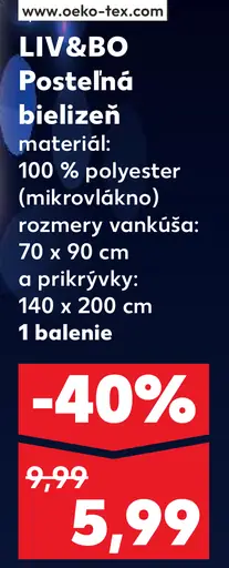 LIV&BO Posteľná bielizeň