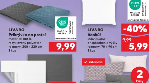 LIV&BO Prikrývka na posteľ
