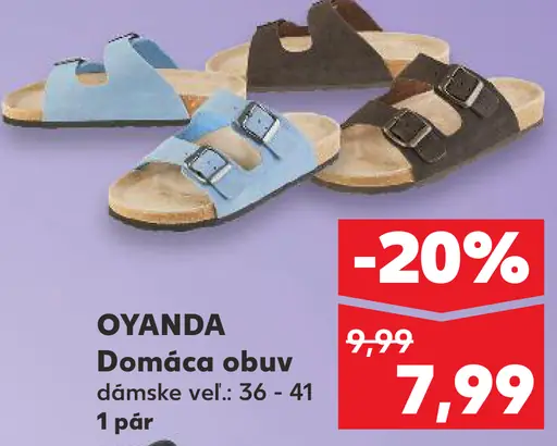 OYANDA Domáca obuv