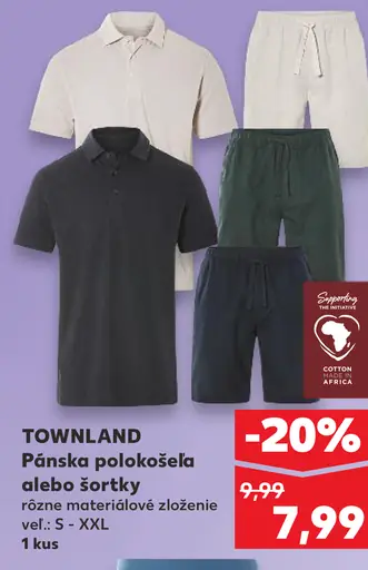 TOWNLAND Pánska polokošeľa alebo šortky