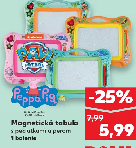 Peppa Pig Magnetická tabuľa