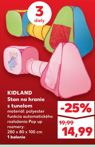 Kidland Stan na hranie s tunelom