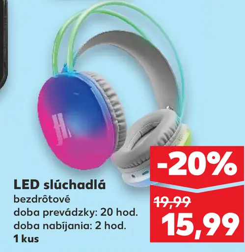 LED slúchadlá