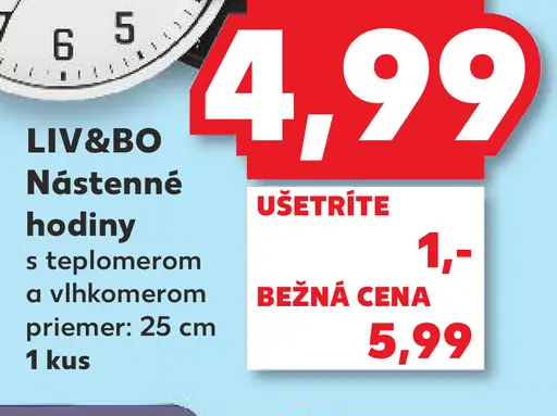 LIV&BO Nástenné hodiny