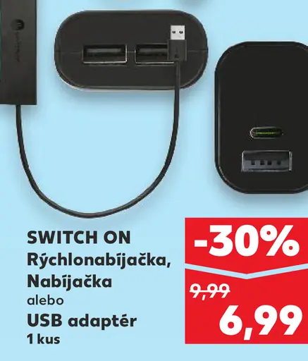 Switch ON Rýchlonabíjačka, Nabíjačka alebo USB adaptér