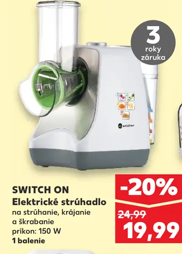 SWITCH ON Elektrické strúhadlo