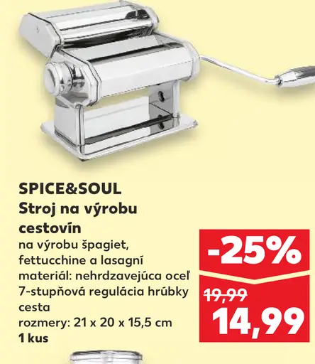 SPICE&SOUL Stroj na výrobu cestovín