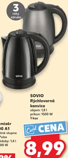 Sovio Rýchlovarná kanvica