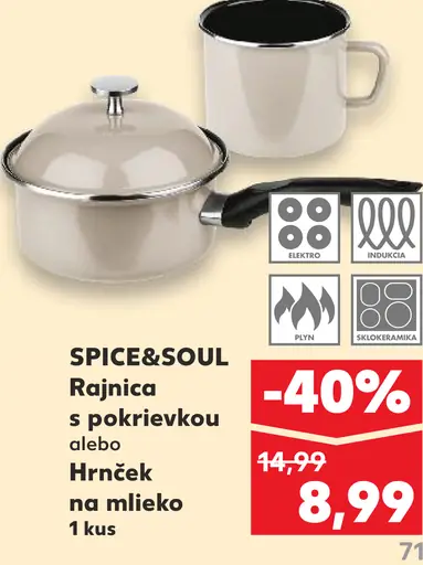 SPICE&SOUL Rajnica s pokrievkou alebo Hrniec na mlieko