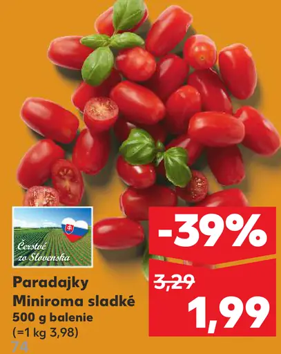 Paradajky Mininoma sladké