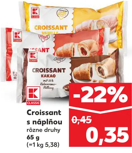 Croissant s náplňou