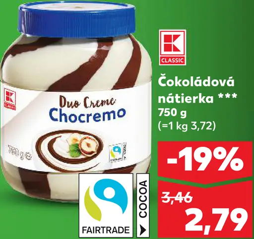 K-Classic Čokoládová nátierka