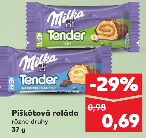 Milka Tender piškótová roláda