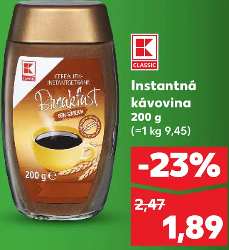 K-Classic Instantná káva