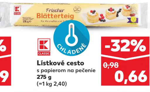 K-Classic Listkové cesto
