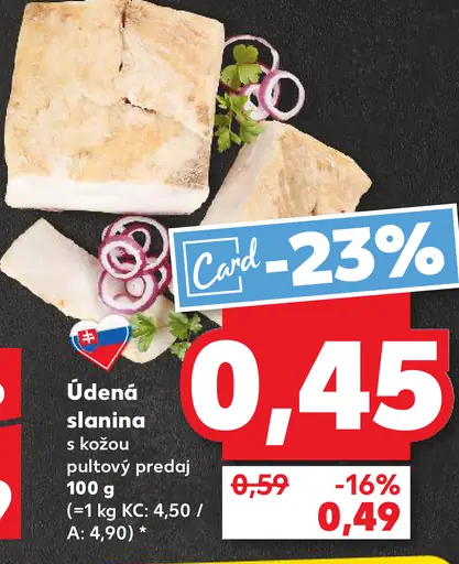 Ťažme spracovateľ mäsa Údená slanina