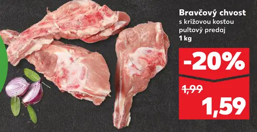Bravčový chvost s krížovou kosťou