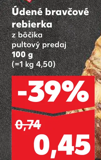 Údené bravčové rebrá kare a krkovička