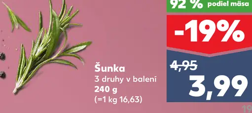Mein Berger Šunka Schinken Aufschnitt