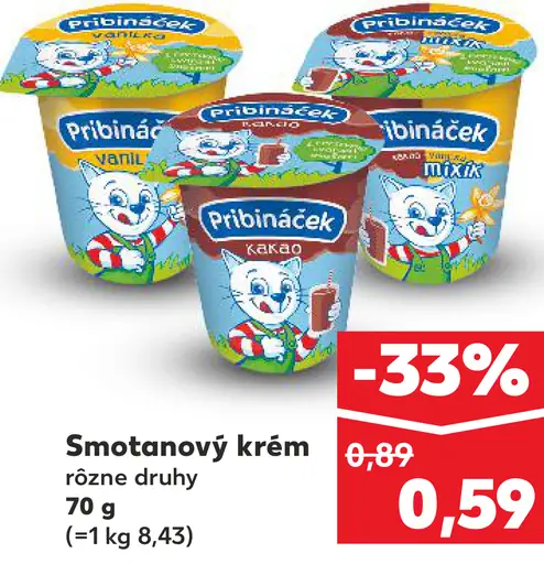 Pribináček smotanový krém