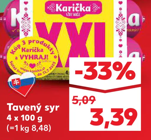 K-Classic Tavený syr