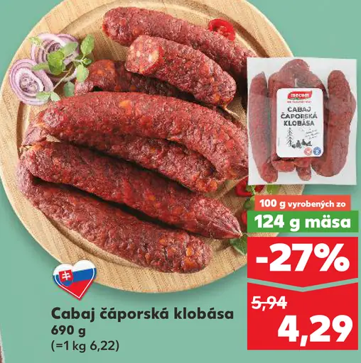 Cabaj čáporská klobása
