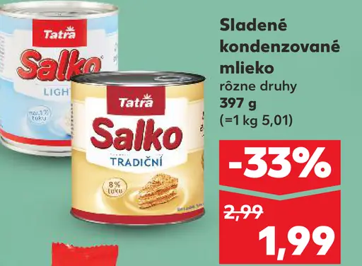 Tatá Salko Sladené kondenzované mlieko