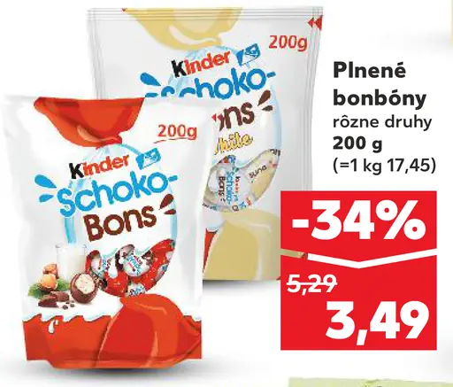 Kinder Plenené bonbóny