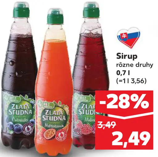 Zlatá studňa sirup