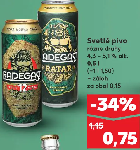 Radegast plechovka