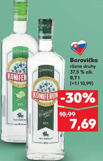 Koniferum borovička rôzne druhy