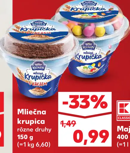 Krúpka Mliečna krupica