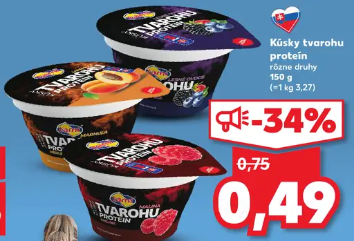 Milbona Kúsky tvarohu protein
