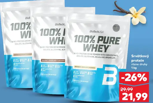 BioTechUSA 100% Pure Whey srvátkový proteín